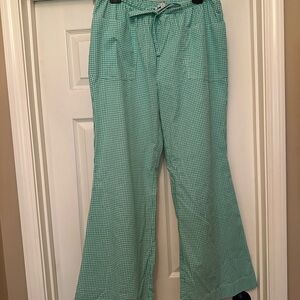 HYFVE Green Wide Leg Pants with Drawstring Waist
